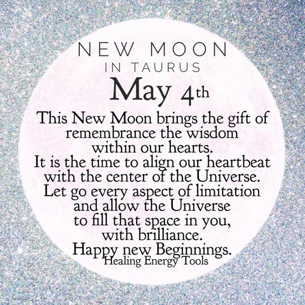 Happy New Moon in Taurus!