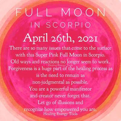 Full Moon in Scorpio!