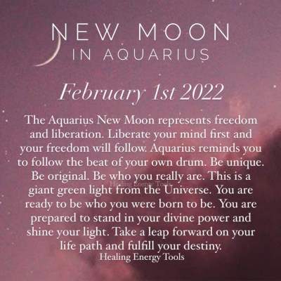 New Moon In Aquarius!